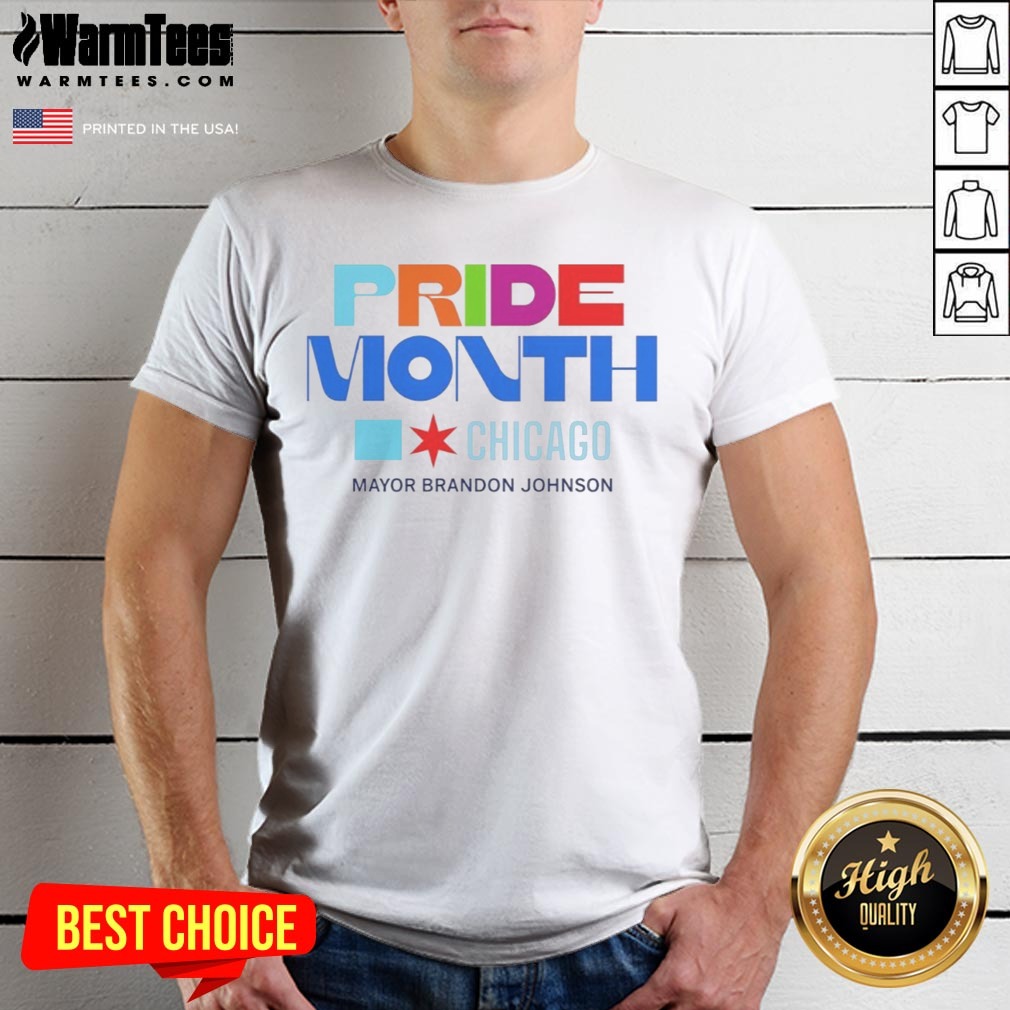 Nice Pride Month Chicago Mayor Brandon Johnson Shirt