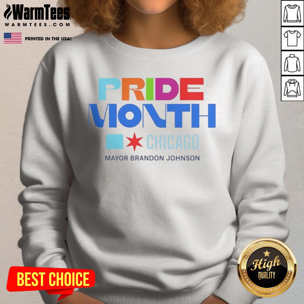 Nice Pride Month Chicago Mayor Brandon Johnson Shirt - Image 4