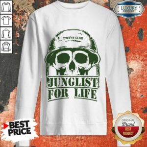 Alternative view of 174bpm Club Junglist For Life Skull Shirt