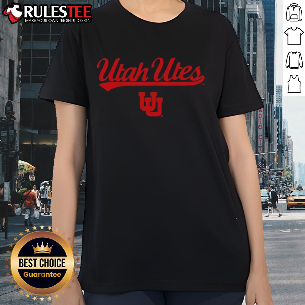 Awesome Utah Utes Football Wordmark Logo Vintage T-Shirt - Image 3