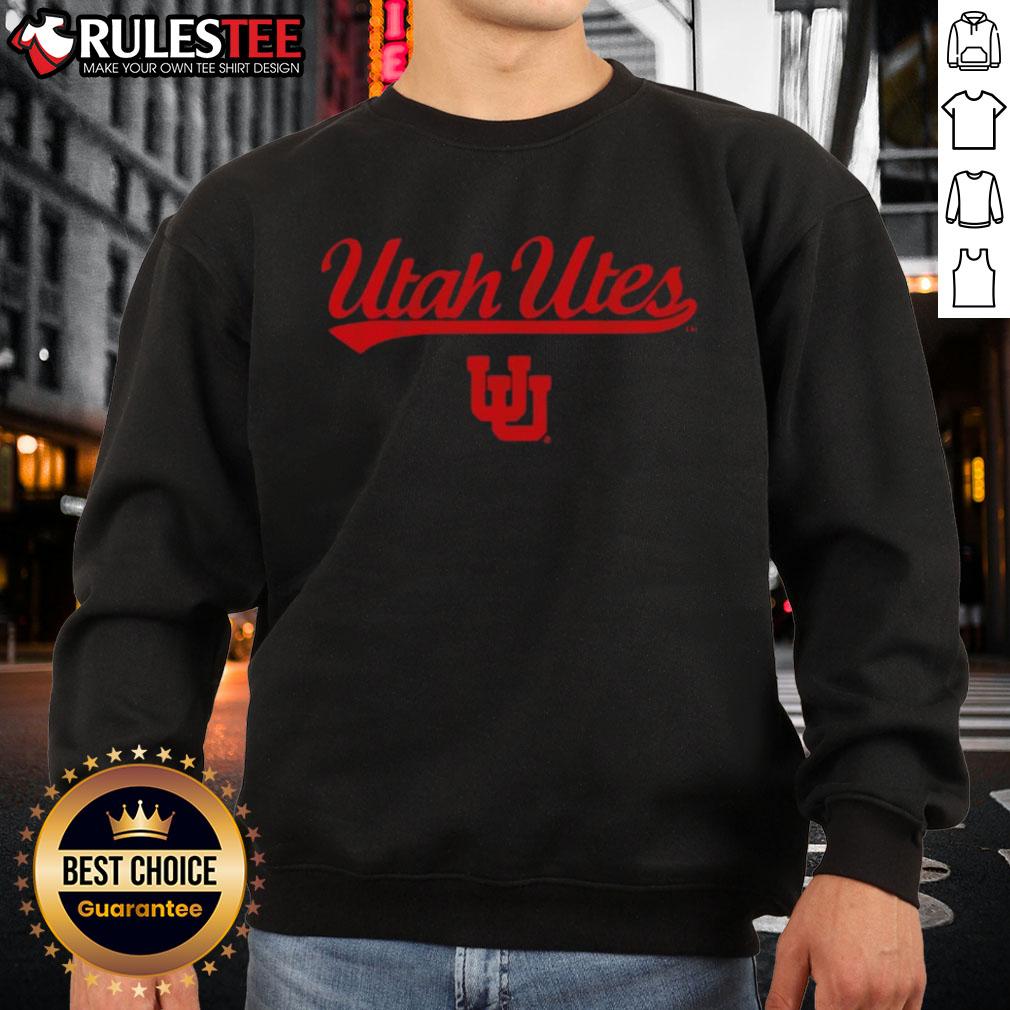 Awesome Utah Utes Football Wordmark Logo Vintage T-Shirt - Image 5