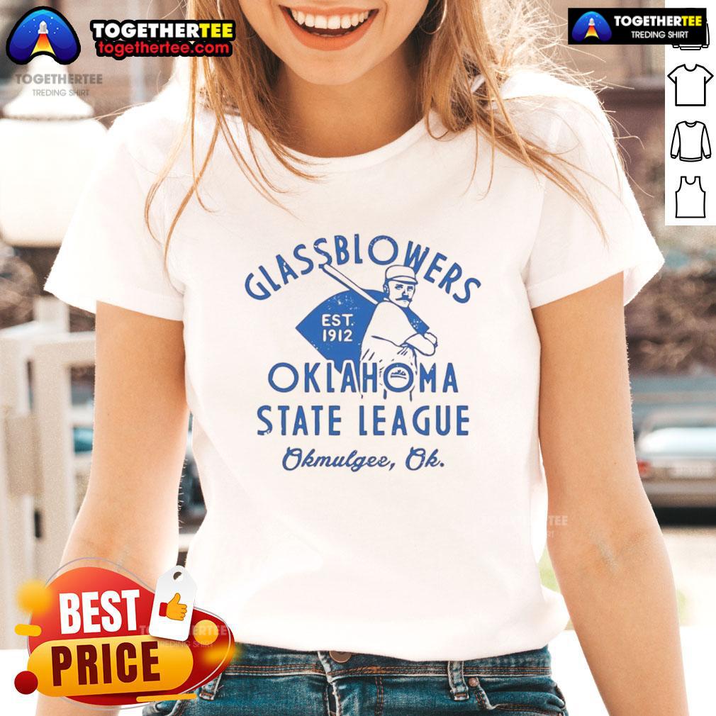 Top Okmulgee Glassblowers Oklahoma Baseball T-Shirt - Image 3