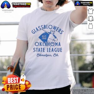 Top Okmulgee Glassblowers Oklahoma Baseball T-Shirt