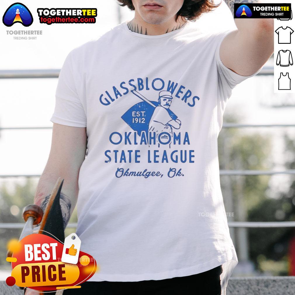 Top Okmulgee Glassblowers Oklahoma Baseball T-Shirt