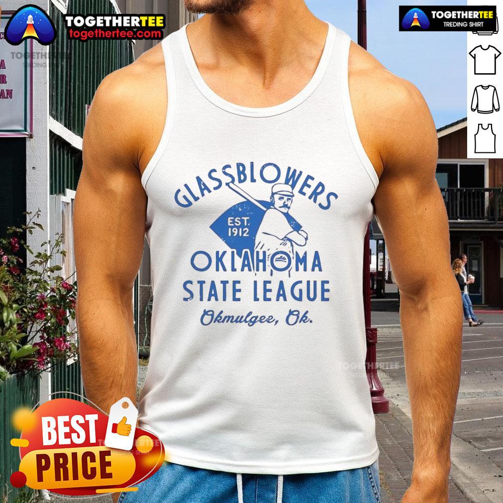 Top Okmulgee Glassblowers Oklahoma Baseball T-Shirt - Image 4