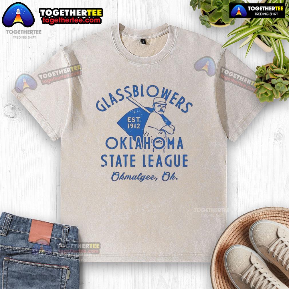 Top Okmulgee Glassblowers Oklahoma Baseball T-Shirt - Image 6