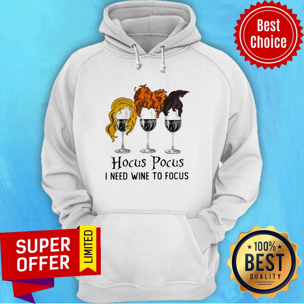 Awesome Hocus Pocus I Need Wine To Focus Shirt - Image 3
