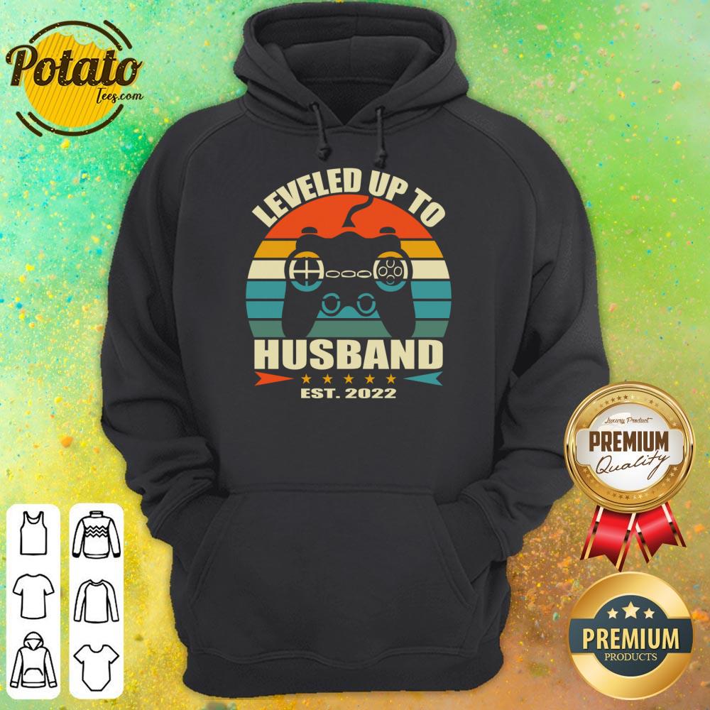 Leveler Up To Husband Est 2022 Vintage Shirt - Image 3