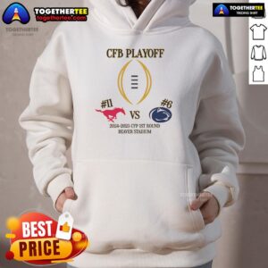 Alternative view of Nice #11 SMU Vs #6 Penn State 2024 2025 CFP 1st Round Beaver Stadium T-Shirt