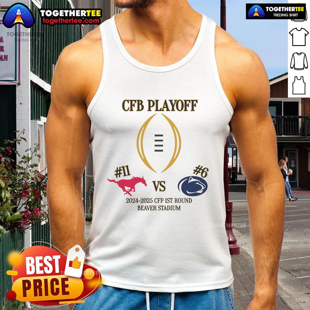 Nice #11 SMU Vs #6 Penn State 2024 2025 CFP 1st Round Beaver Stadium T-Shirt - Image 4