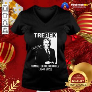 Alternative view of Top Alex Trebek Signature Thanks For The Memories 1940 2020 Shirt