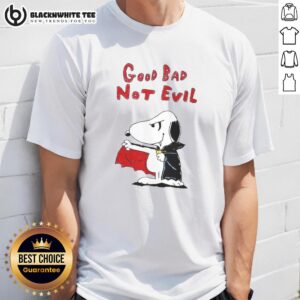 Official Snoopy Vampire Good Bad Not Evil T-Shirt