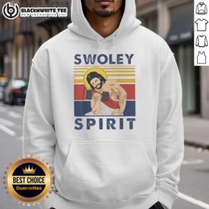 Alternative view of Official Swoley Spirit Weightlifting Jesus Vintage T-Shirt