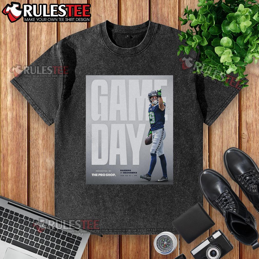 Official Las Vegas Raiders vs Seattle Seahawks Football NFL Preseason Game Day T-Shirt - Image 6