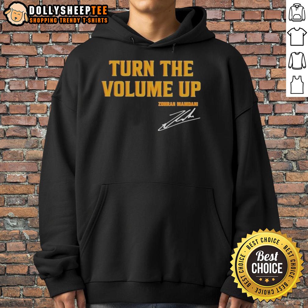 Original Donald Trump Turn The Volume Up Signature T-Shirt - Image 2