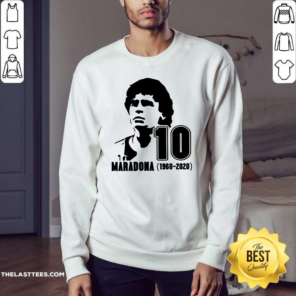Love Diego Maradona 10 Rest In Peace Maradona 1960 2020 Shirt - Image 4