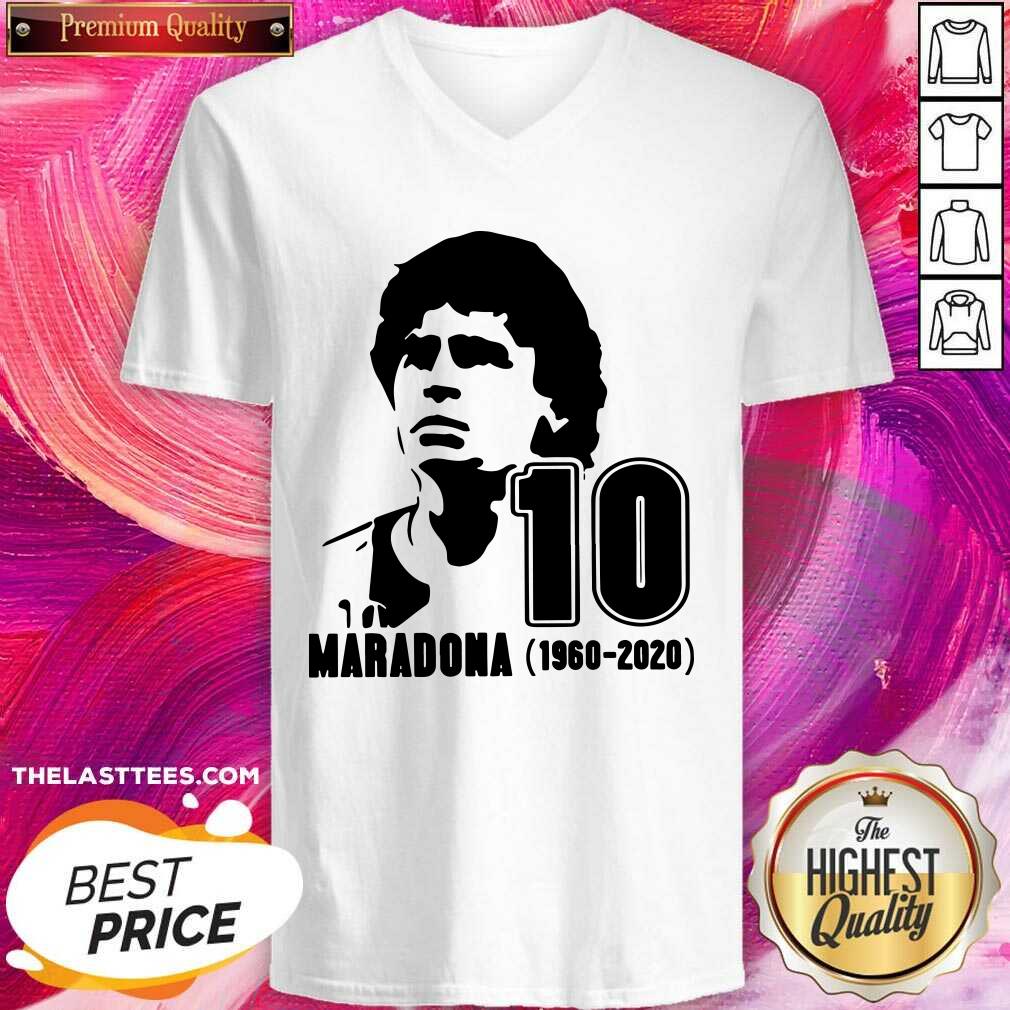 Love Diego Maradona 10 Rest In Peace Maradona 1960 2020 Shirt - Image 2