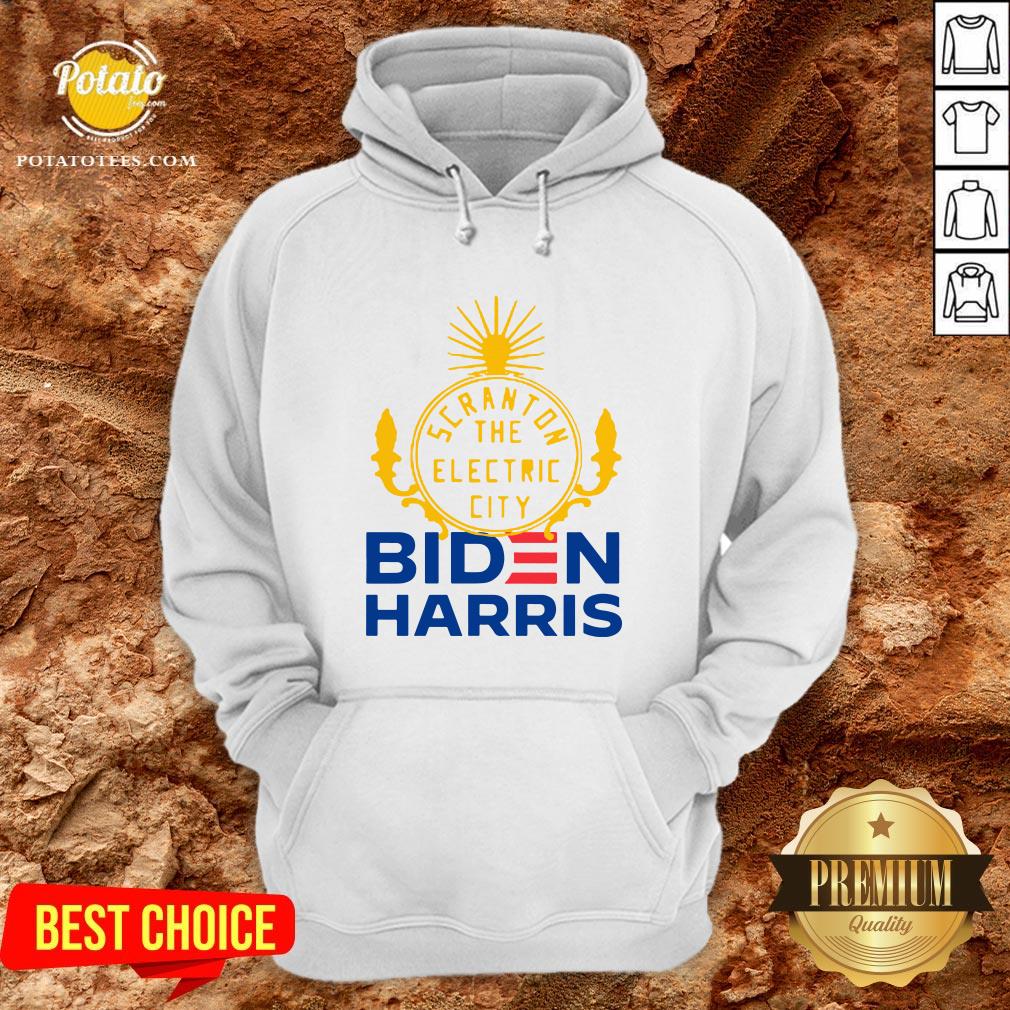 Official Biden Harris Marni Senofonte Scranton Electric City White Shirt - Image 5