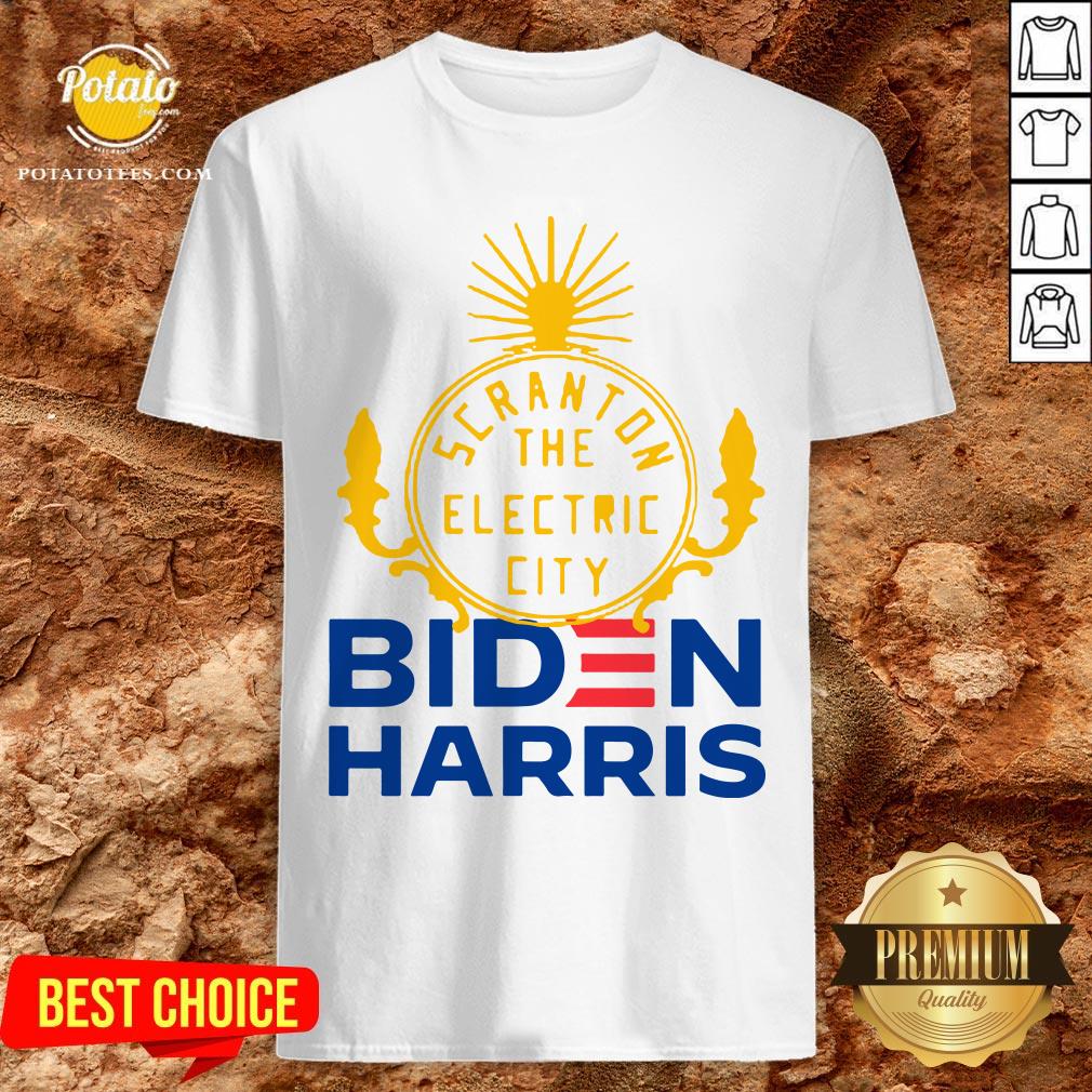Official Biden Harris Marni Senofonte Scranton Electric City White Shirt