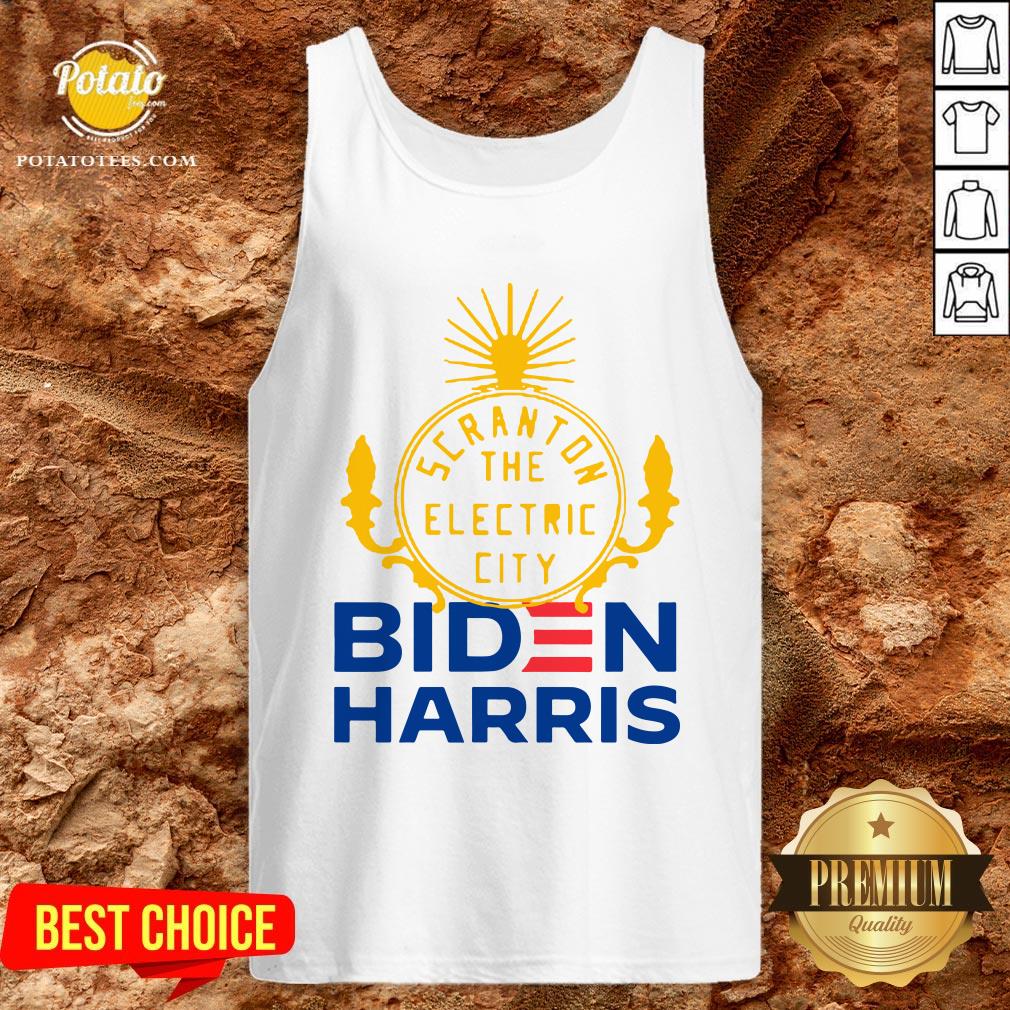 Official Biden Harris Marni Senofonte Scranton Electric City White Shirt - Image 3