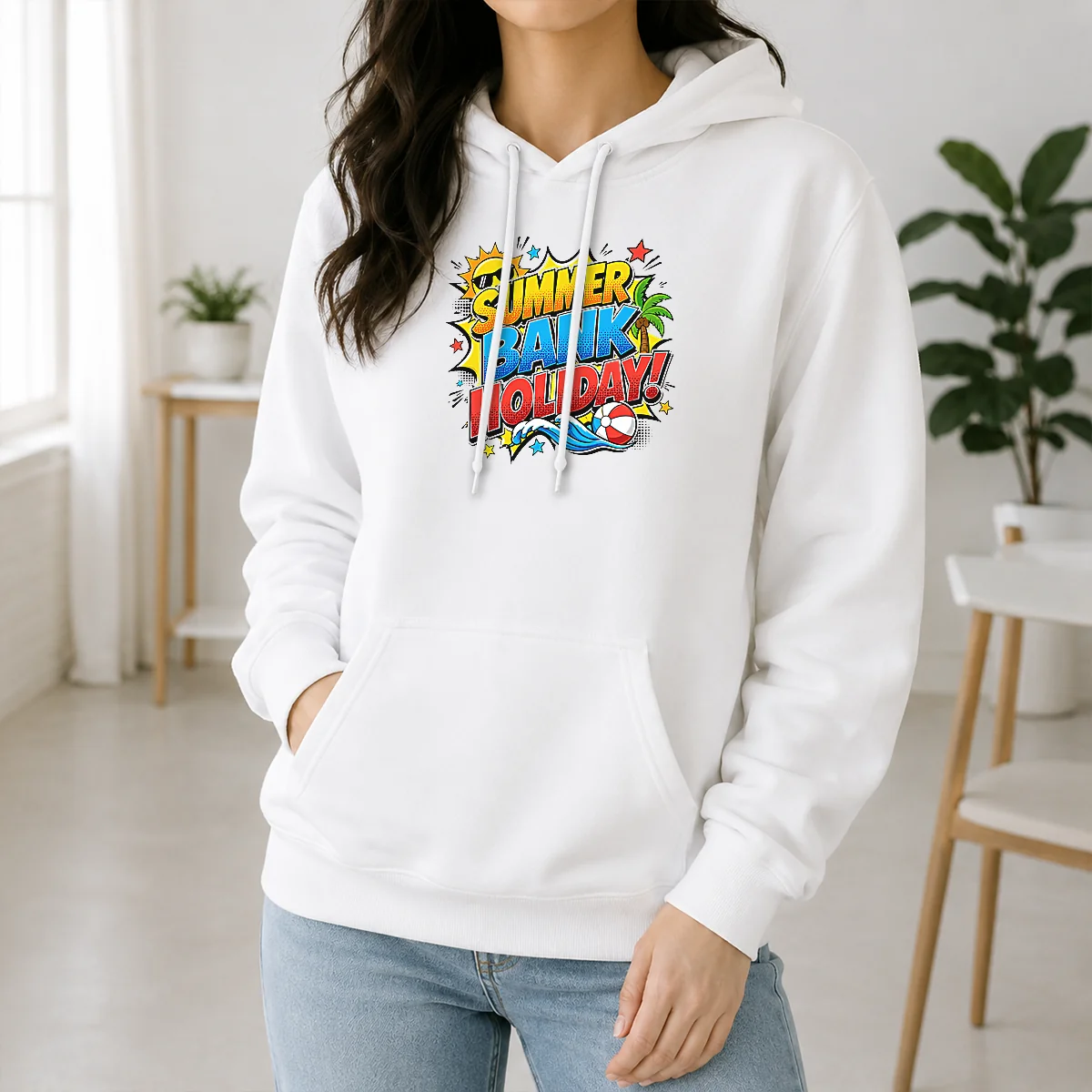 Pretty Pop Art Comic Summer Bank Holiday Beach Ball Wave Shirt - Image 7