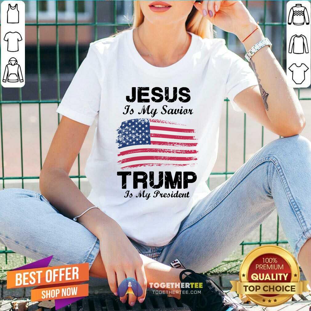 Jesus Is My Savior Trump Is My President Shirt - Image 3