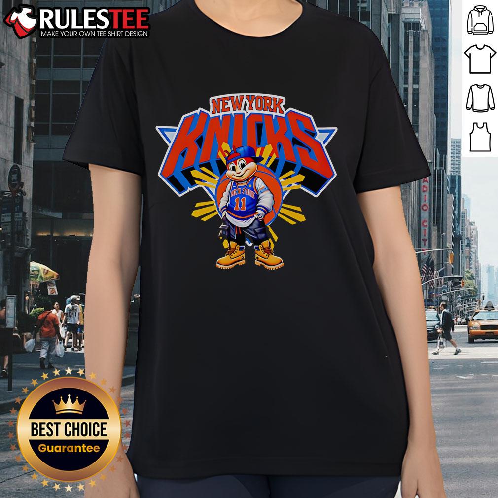 Awesome Jollibee New York Knicks T-Shirt - Image 3