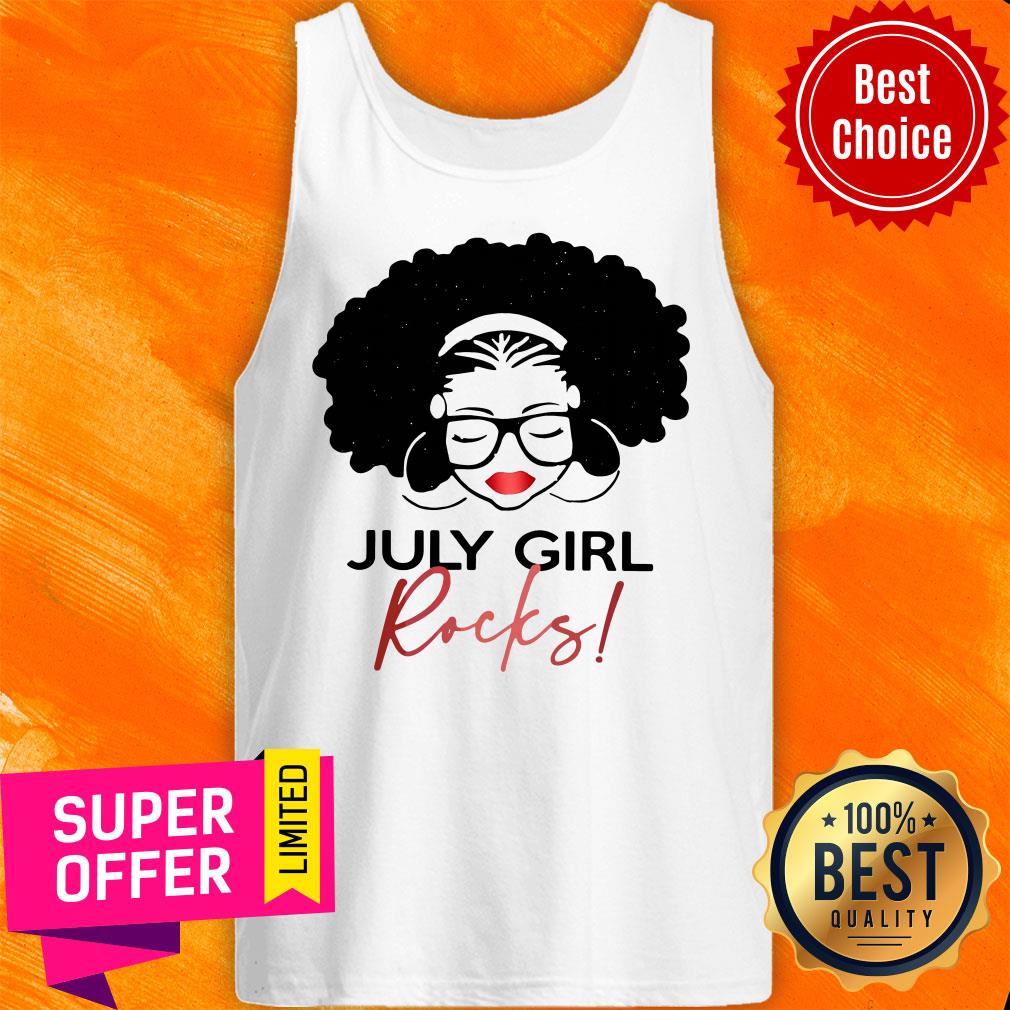 Premium Birthday Girl July Girl Rocks Shirt - Image 3