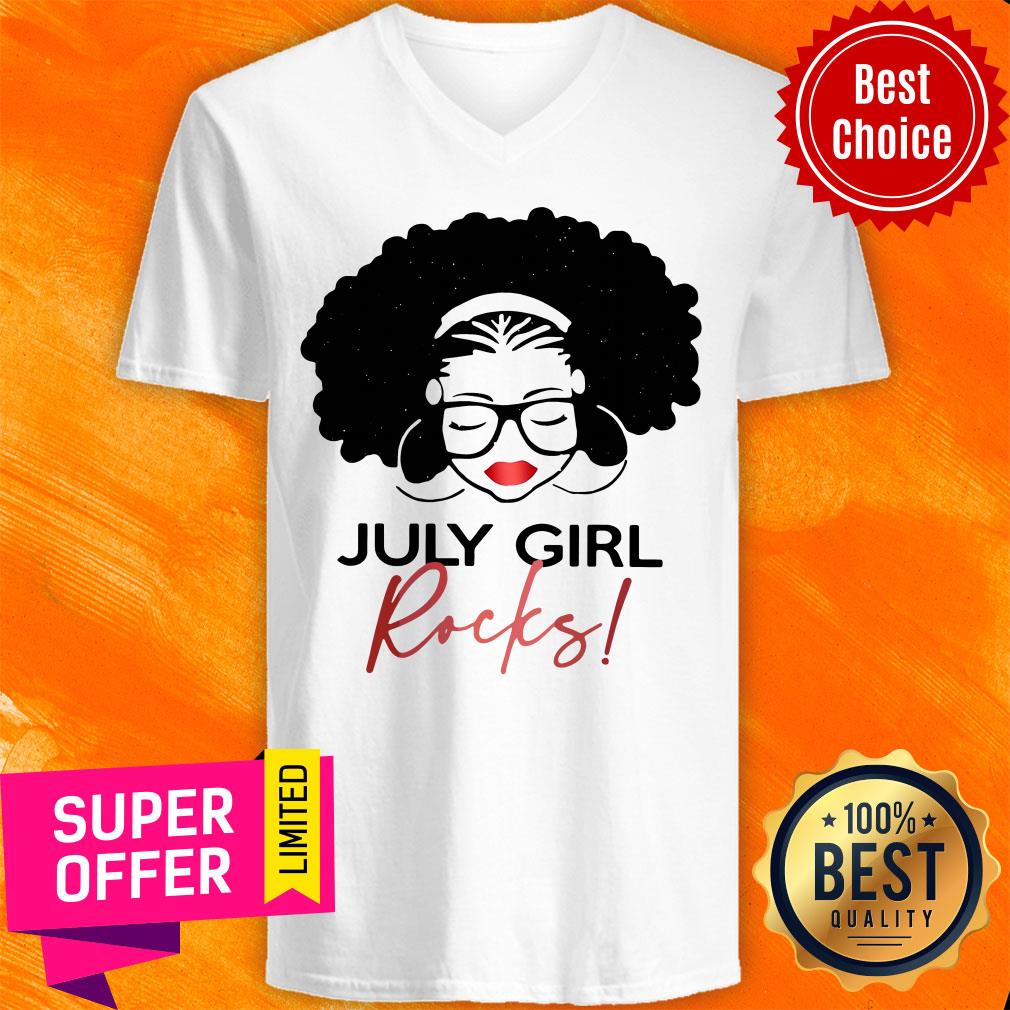 Premium Birthday Girl July Girl Rocks Shirt - Image 2