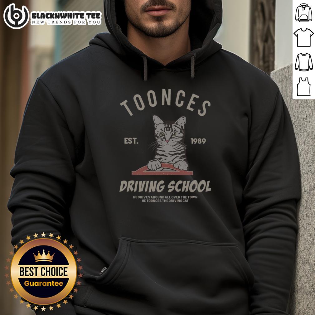 Awesome Cat Toonces The Driving School Est 1989 T-Shirt - Image 2