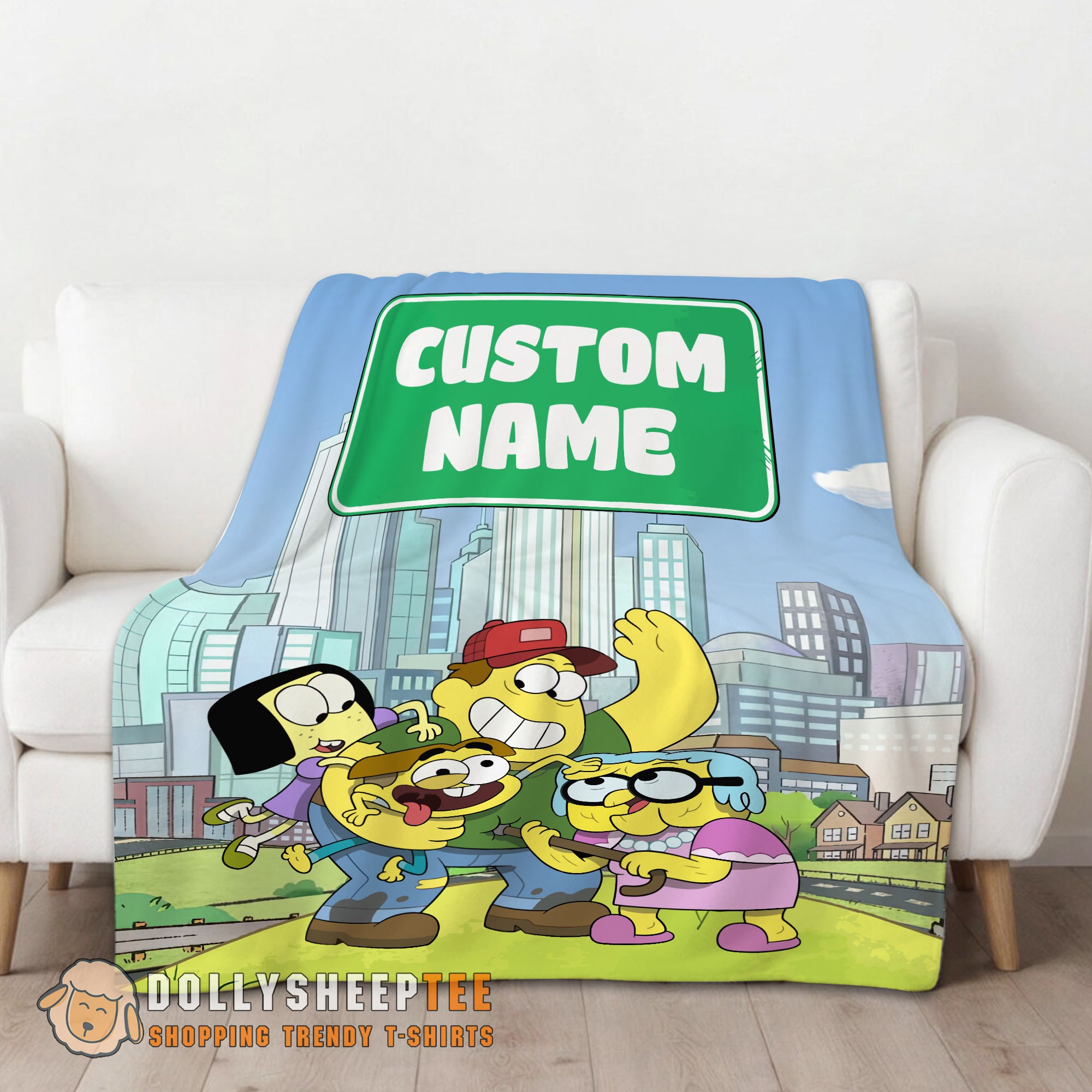 Premium Hot Disney Big City Greens Family Cartoon Blanket Fleece Customized Blanket - Image 2