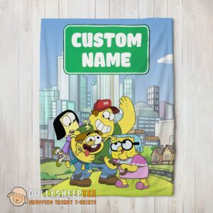 Premium Hot Disney Big City Greens Family Cartoon Blanket Fleece Customized Blanket