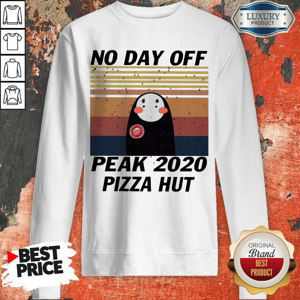 Official Kaonashi No Day Off Peak 2020 Pizza Hut Vintage Shirt - Image 4