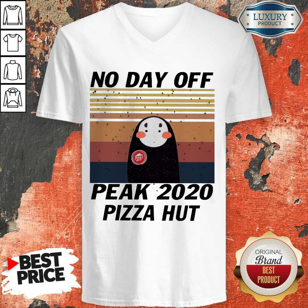 Official Kaonashi No Day Off Peak 2020 Pizza Hut Vintage Shirt - Image 2