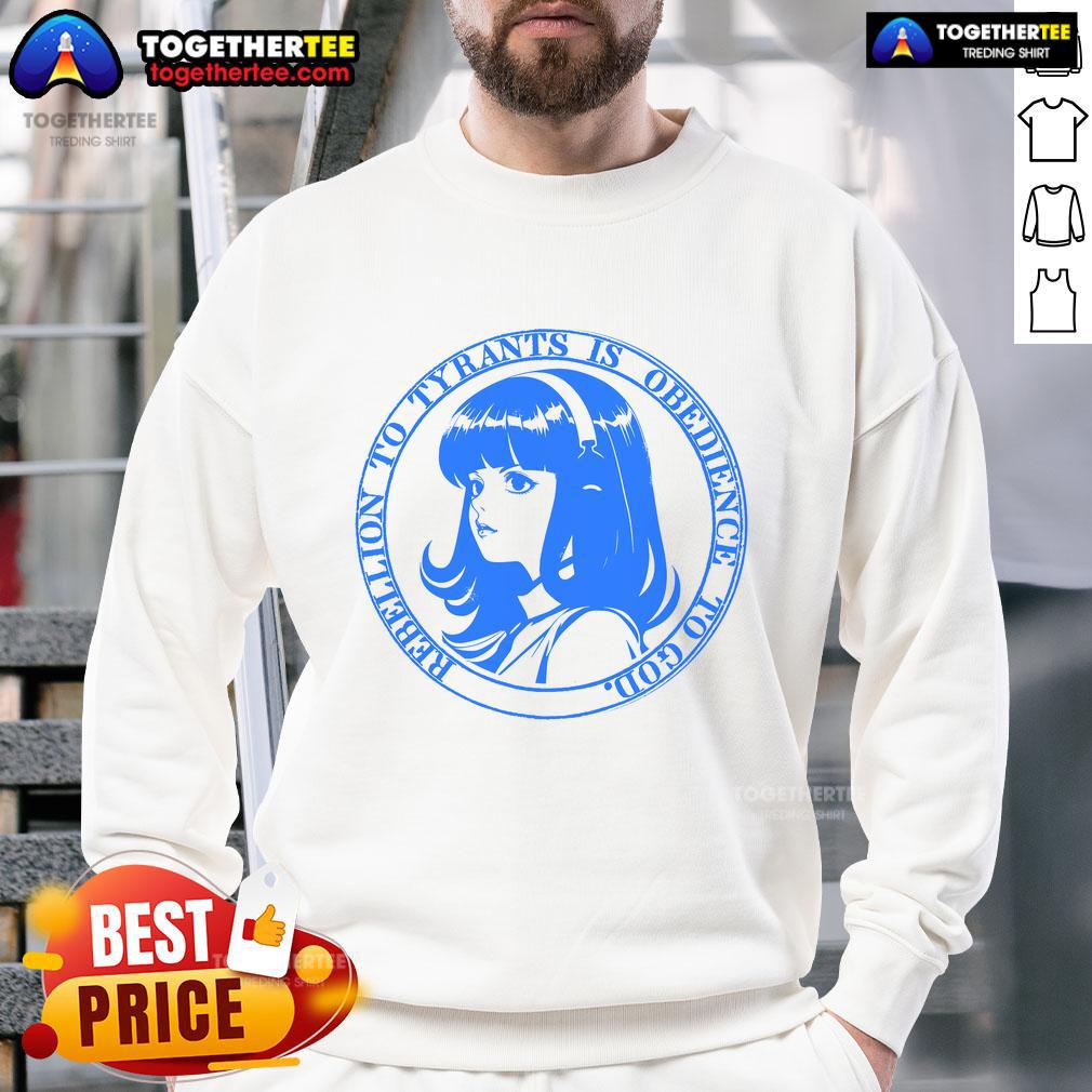 Official John Galt Rebellion To Tyrants Is Obedience To God Anime T-Shirt - Image 5
