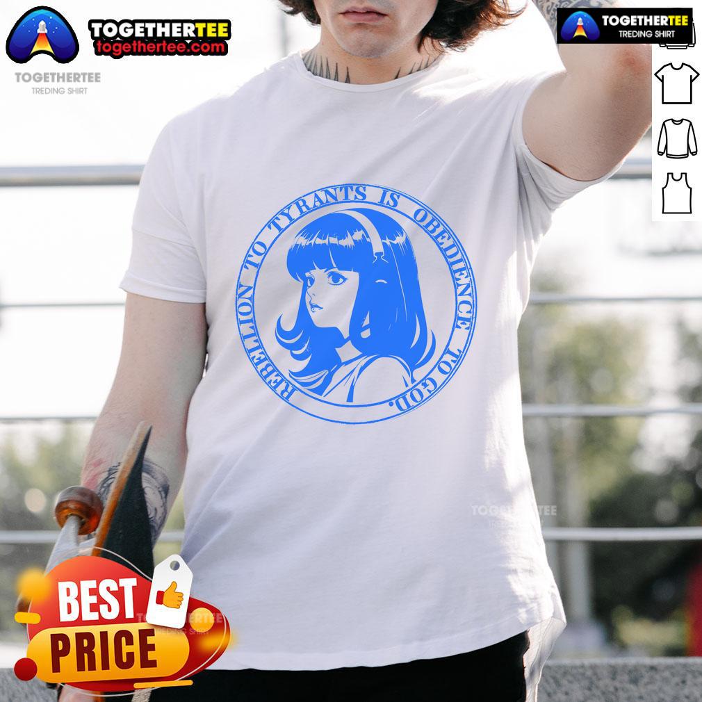 Official John Galt Rebellion To Tyrants Is Obedience To God Anime T-Shirt