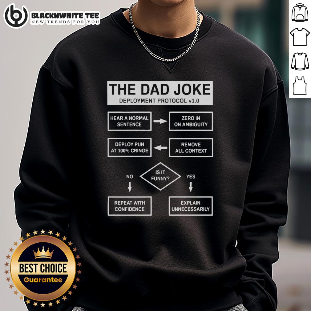 Original The Dad Joke Deployment Protocol T-Shirt - Image 5