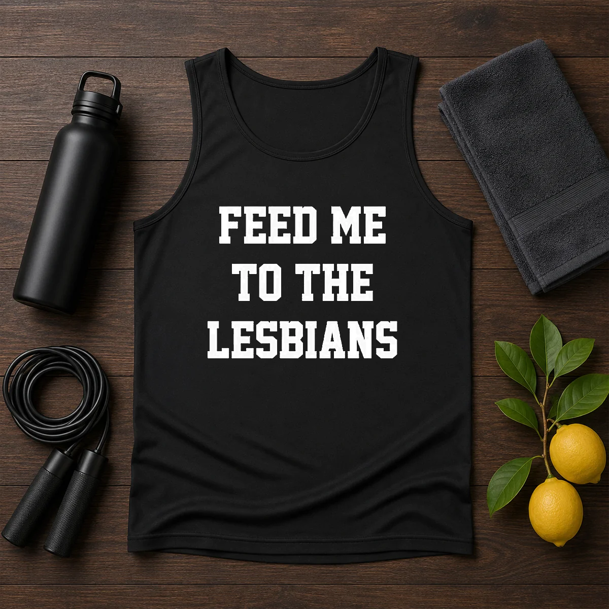 Awesome Feed Me To The Lesbians Lesbian Slogan Shirt - Image 3