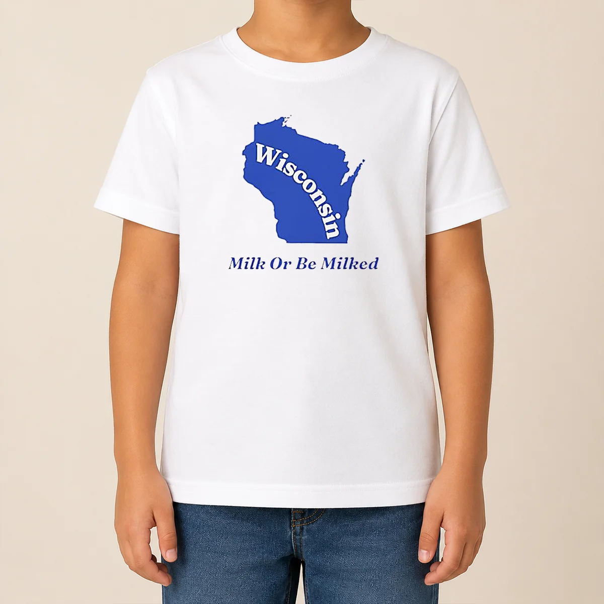 Funny Good Wisconsin State Milk Or Be Milked Map Shirt - Image 9