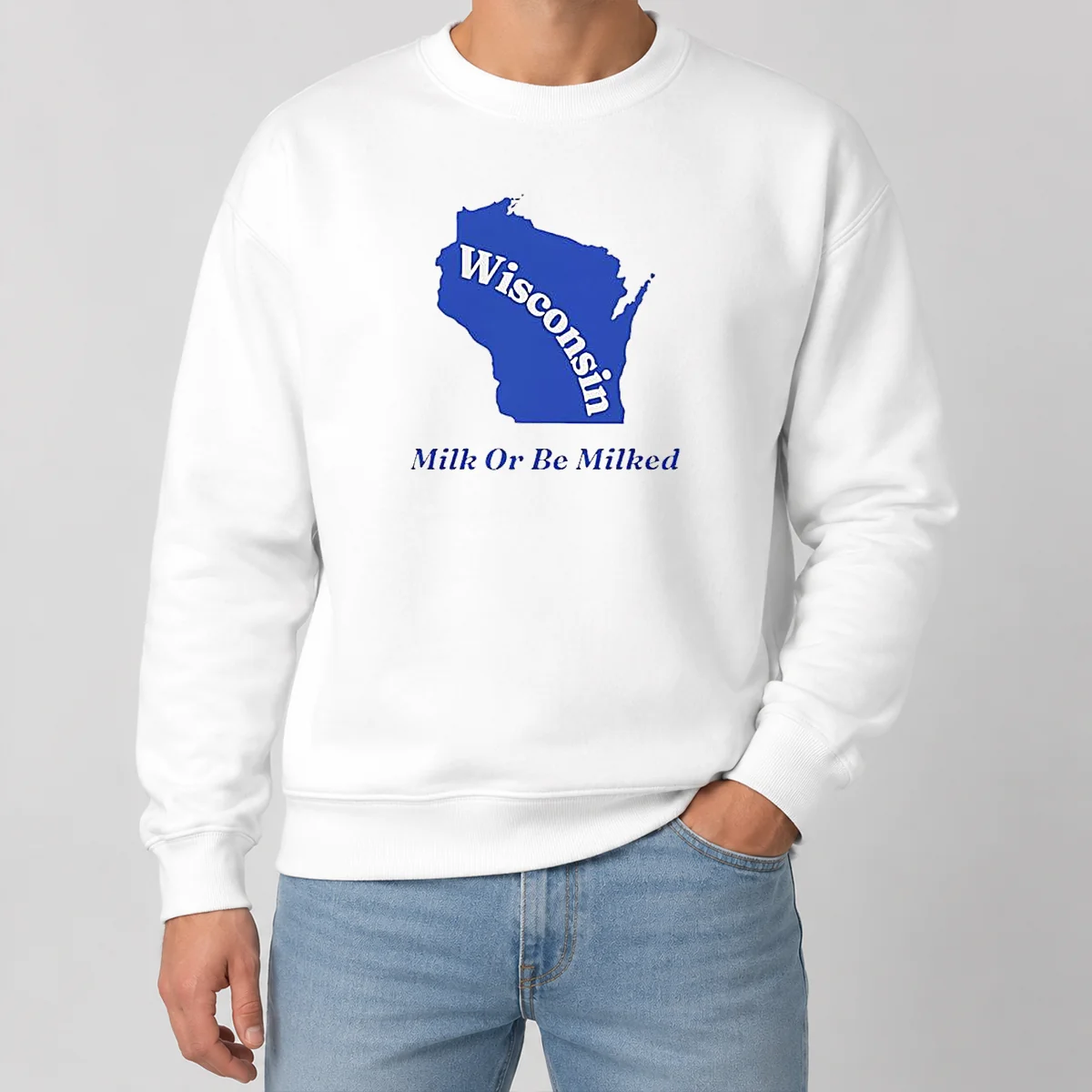 Funny Good Wisconsin State Milk Or Be Milked Map Shirt - Image 7