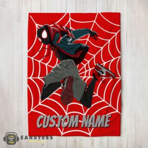 Good Spider-Man Into the Spider-Verse Miles Morales Blanket Fleece Customized Blanket