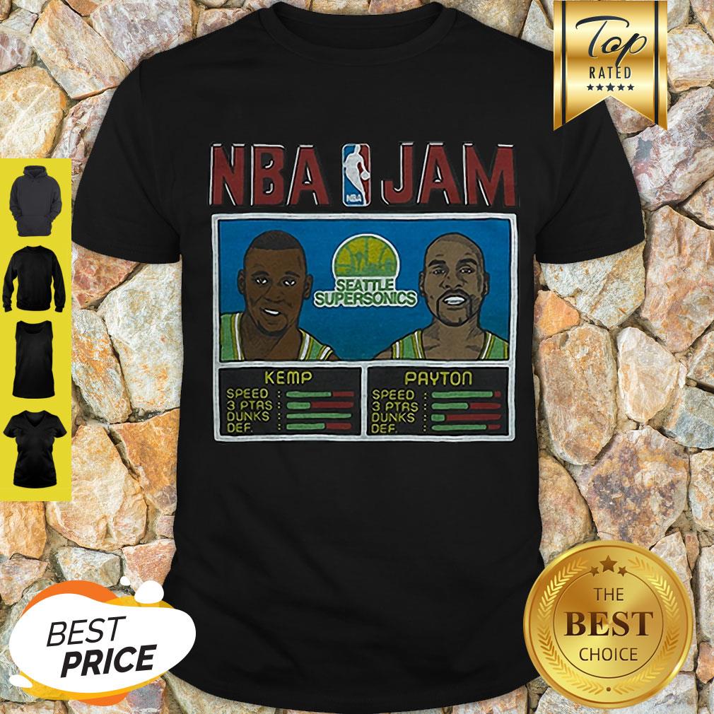 Good NBA Jam Seattle Supersonics Shawn Kemp And Gary Payton Shirt