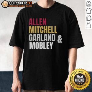 Nice Cleveland Cavaliers Basketball Starting Four Allen Mitchell Garland And Mobley T-Shirt