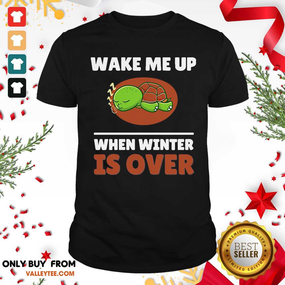 Super Turtle Wake Me Up When Winter Is Over Shirt