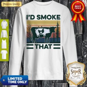Alternative view of Awesome I’d Smoke That Vintage Shirt