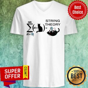 Alternative view of Awesome Cats String Theory Shirt