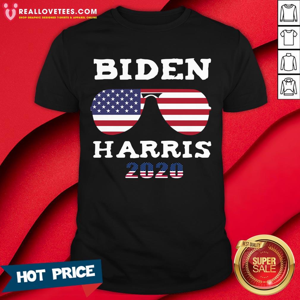 Top Biden Harris 46th 2020 American Flag Sunglasses Shirt