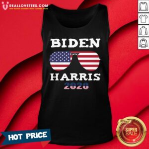 Alternative view of Top Biden Harris 46th 2020 American Flag Sunglasses Shirt