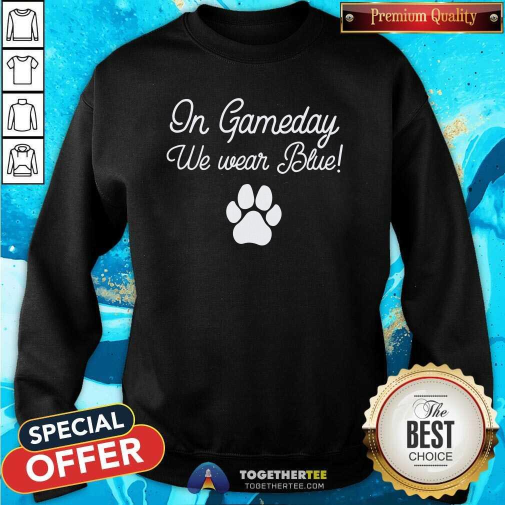 Good On Gameday We Wear Blue T-Shirt - Image 4