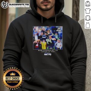 Alternative view of Good Seattle Seahawks Sam Darnold NFL Flash Features Week 21 T-Shirt